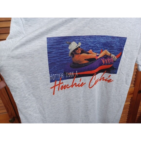 Vintage Hotter Than A Hoochie Coochie Classic Country T-Shirt M-L - Picture 7 of 7